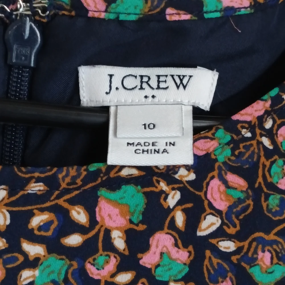 J. Crew Dress Women 10 Multicolor Floral Midi Paisley Church Versatile Academia